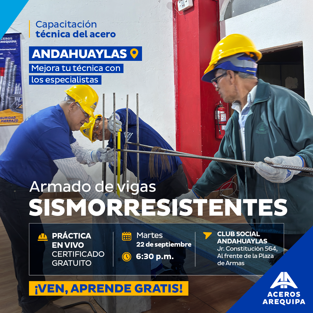 CAPACITACIÓN TÉCNICA DEL ACERO - ANDAHUAYLAS
