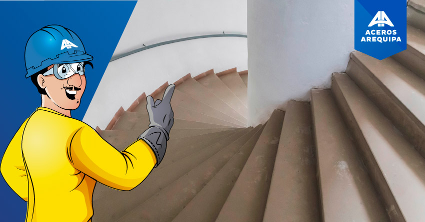 Pasos para la construcción de una escalera de caracol o escalera helicoidal de concreto