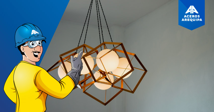 Transforma tu hogar con estas ideas de lámparas hechas con barras y perfiles