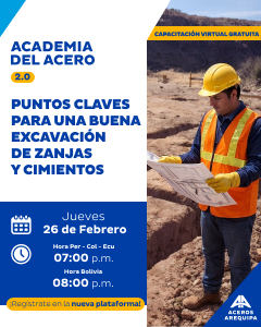 webinars aceros arequipa